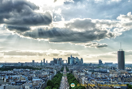 Distant view of La Défense